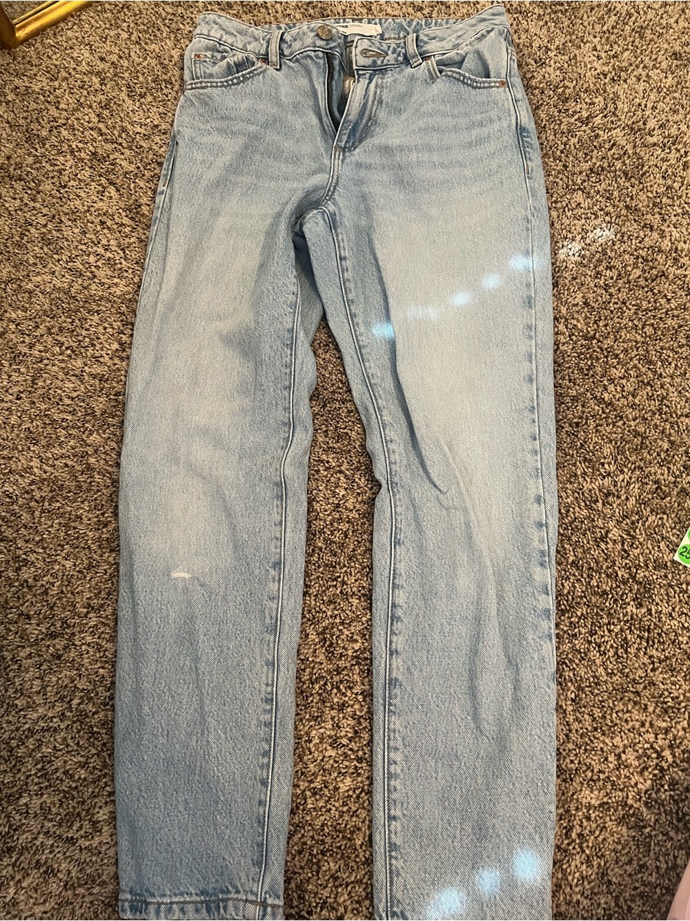 Garage Light Blue Straight Jeans
